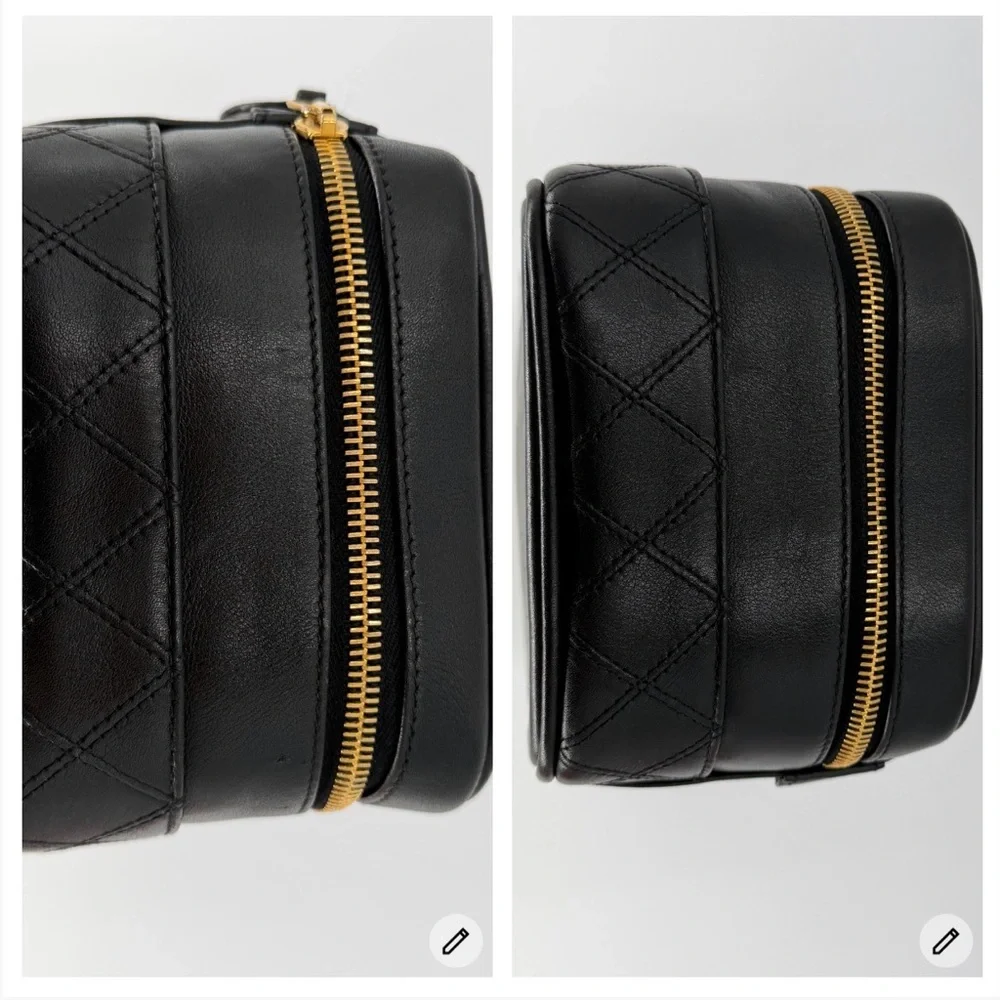 CHANEL Black Quilted Vanity Case w/Dust Bag, Authentication Card, and COA - Picture 12 of 15
